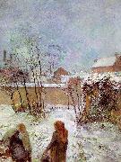 Paul Gauguin The Garden in Winter, rue Carcel oil painting reproduction